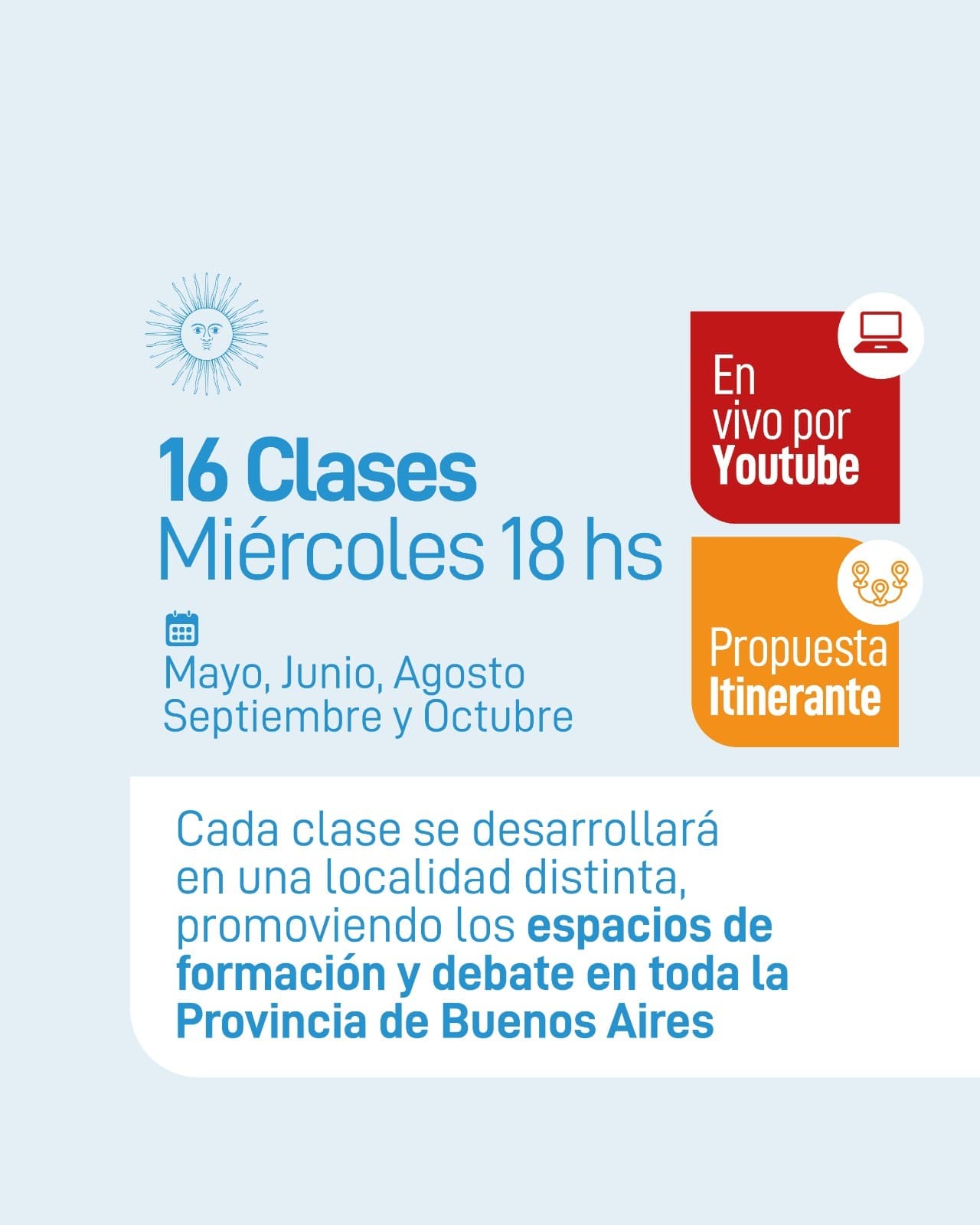 3 de junio: inicia de manera online el Curso de Formación Política